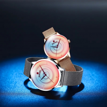 Hot Selling Fashion High Quality Lover Cheap Quartz Couple Watch Stainless steel mesh strap watch Couple Wrist Watch