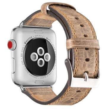 2020 Genuine Leather Smart Soft Watch Straps Bands Series Bursting Pattern Strap Bands for apple Watch