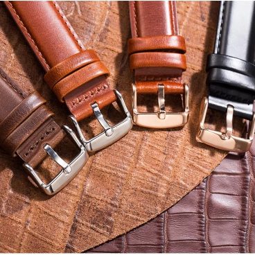 22mm Wrist Watch Leather Genuine Strap Personalized Logo Accessories Band Luxury Watch With Color Belt Straps