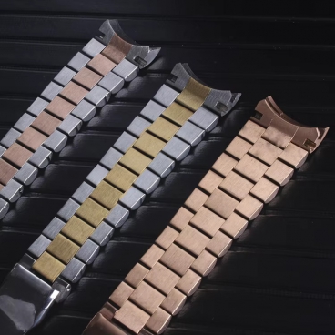 24mm Oem Stainless Steel Quick Release Pin Metal Watch Strap Ogo Luxury Quartz Men Watch Strap Adjustable