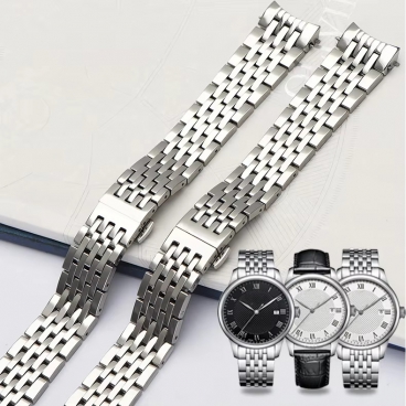 Hot Sale New Design Fashion Smooth Stainless Steel Quartz Watch Band Straps Replace Wristband Waterproof
