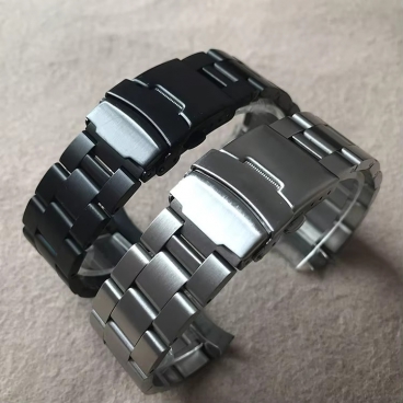 OEM Stainless Steel Watch Strap Black 18mm 20mm 22mm Metal Strap for Watch Fashion Straps for Men Luxury Bands